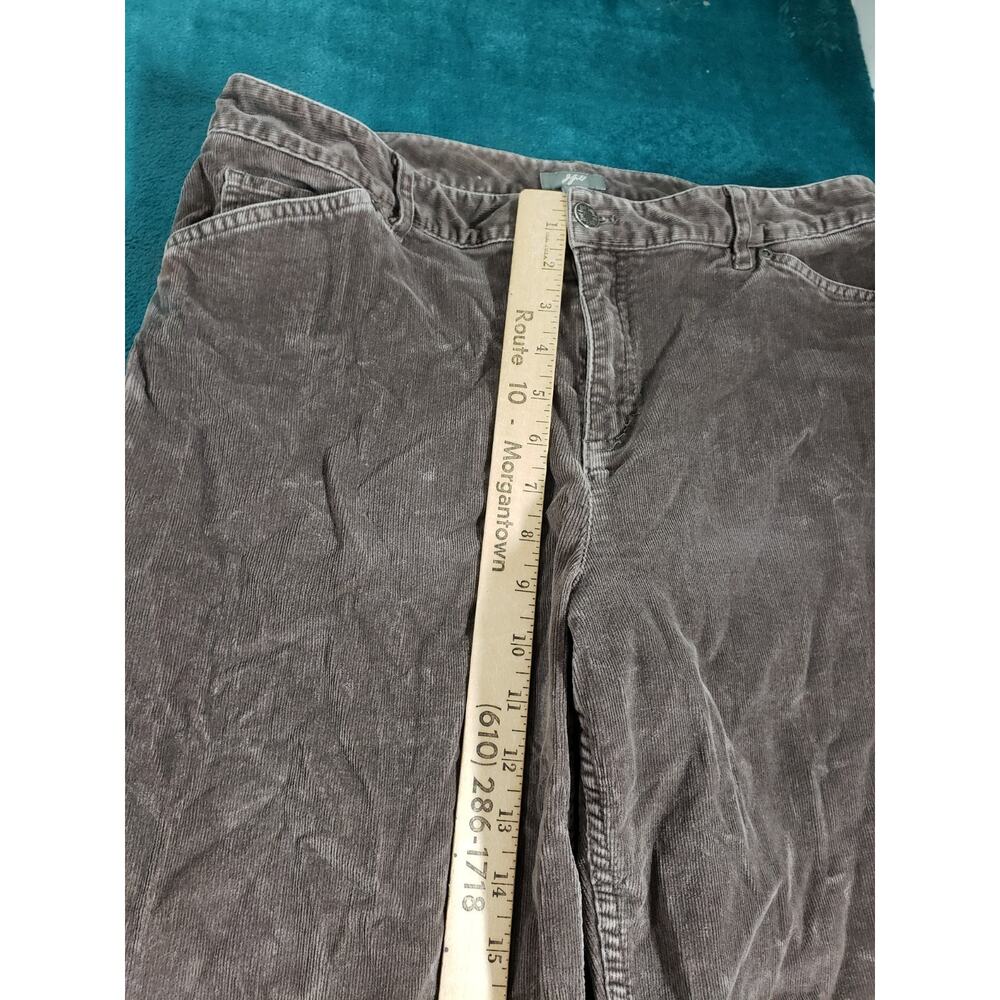J Jill Jeans Size 12 Tall Womens Beige Corduroy Pants Ladies Mid Rise Bootcut - Picture 7 of 12